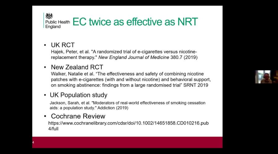Embedded thumbnail for C3/SOM breakfast webinars on prevention and work - vaping presentation by PHE