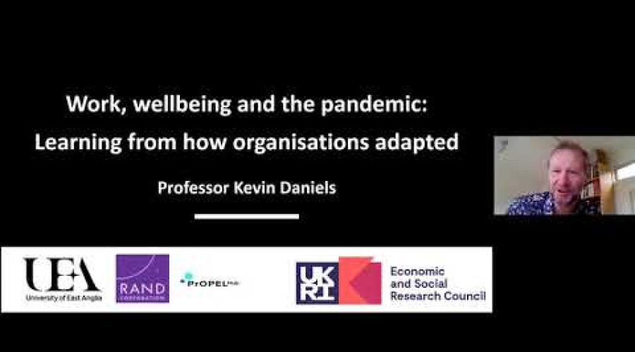 Embedded thumbnail for C3/RAND/SOM Breakfast Series:Work, wellbeing and the pandemic: Learning from how organisations adapted.