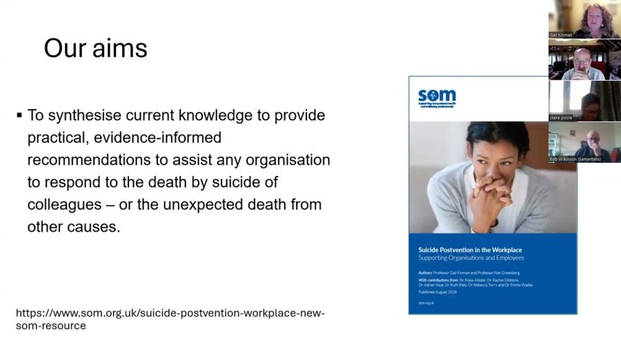 Embedded thumbnail for Suicide postvention in the workplace: Supporting organisations and employees