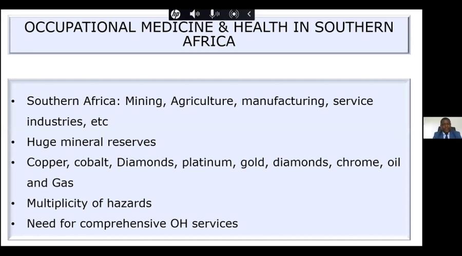 Embedded thumbnail for SOM International Webinar: Occupational Medicine &amp;amp; Health Challenges in Southern Africa
