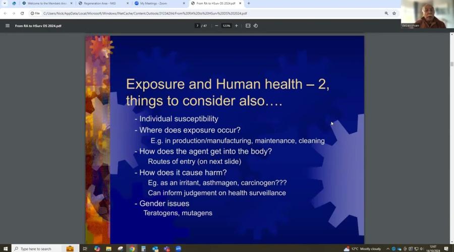 Embedded thumbnail for SOM Basics in OH series - 10. From Risk assessment to Health surveillance - a journey explained