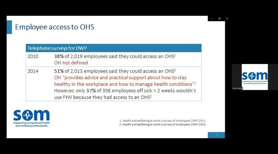 Embedded thumbnail for Launch of Occupational Health: the value proposition